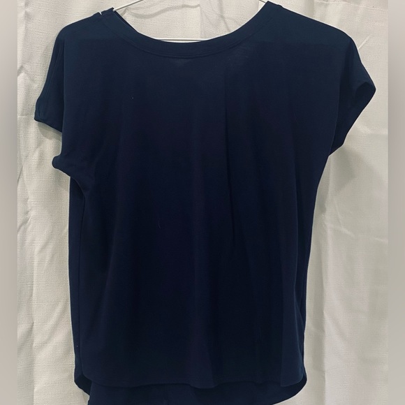 A dark blue athletic running top - Picture 5 of 5